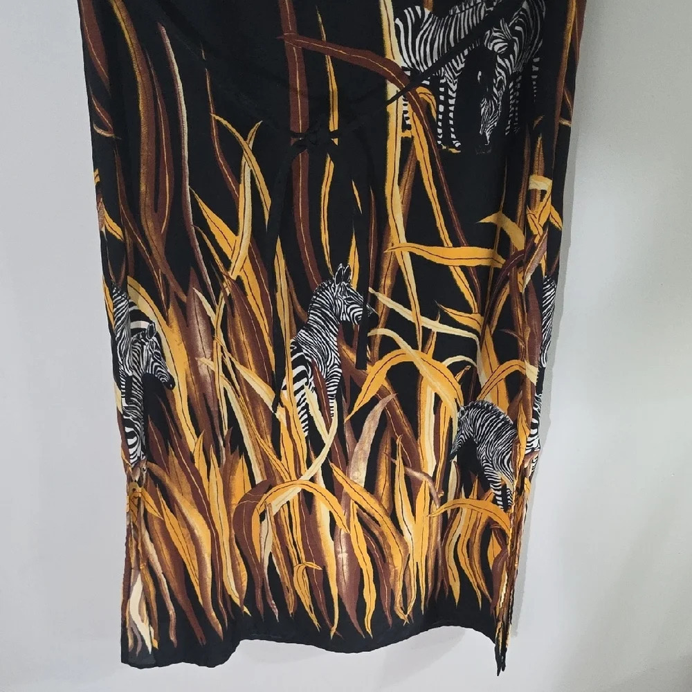 Darian Black Brown Resort Midi Sheath Dress - Picture 4 of 7